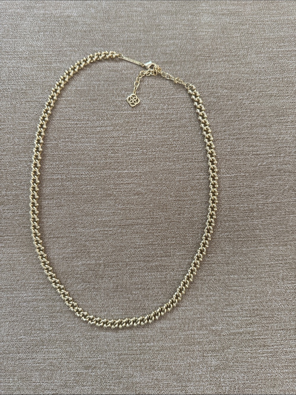 Kendra Scott Long Polished Gold Chain Necklace